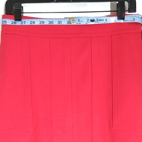 DKNY RED A-LINE SKIRT NWT SIZE 6 - Picture 11 of 12